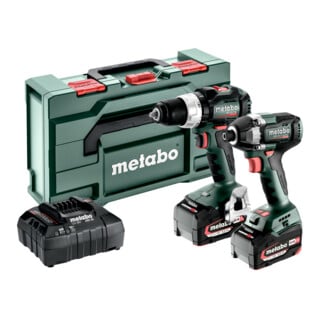 Kit d'outils sans fil Metabo 2.8.4 18VBS 18 LT BL + SSD 18 LT 200 BL ; metaBOX 145 L