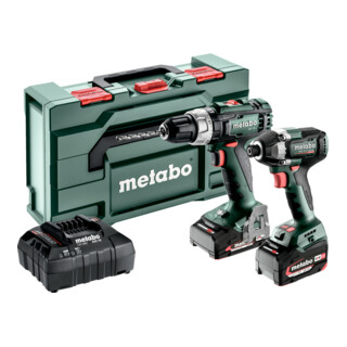 Kit d'outils sans fil Metabo 2.8.6 18VSB 18 L + SSD 18 LT 200 BL ; metaBOX 145 L