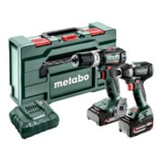 Kit d'outils sans fil Metabo 2.8.7 18VSB 18 L BL + SSD 18 200 LT BL ; metaBOX 145 L-1