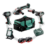Kit d'outils sans fil Metabo 4.3.2 18 VBS 18 LTX BL I + SSW 18 LTX 400 BL + WB 18 LT BL 11-125 Q + BSA 18 LED 4000 ; Carton-1