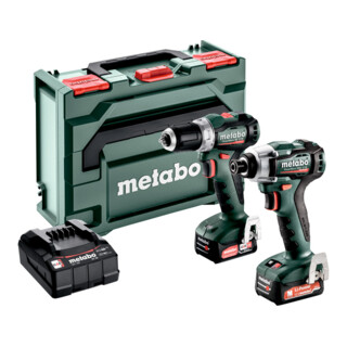 Kit d'outils sans fil Metabo Combo Set 2.7.3 12 V BL PowerMaxx BS 12 BL + PowerMaxx SSD 12 BL dans metaBOX 145