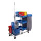 Kit grand chariot d'hygiène et de nettoyage STIER avec châssis chromé-1