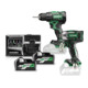 Kit Hikoki perceuse-visseuse sans fil + visseuse à choc KC18DE-1 + 2x batterie BSL36A18-1