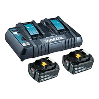 Kit Makita Power Source Li, 18 V, 5 Ah, double chargeur inclus