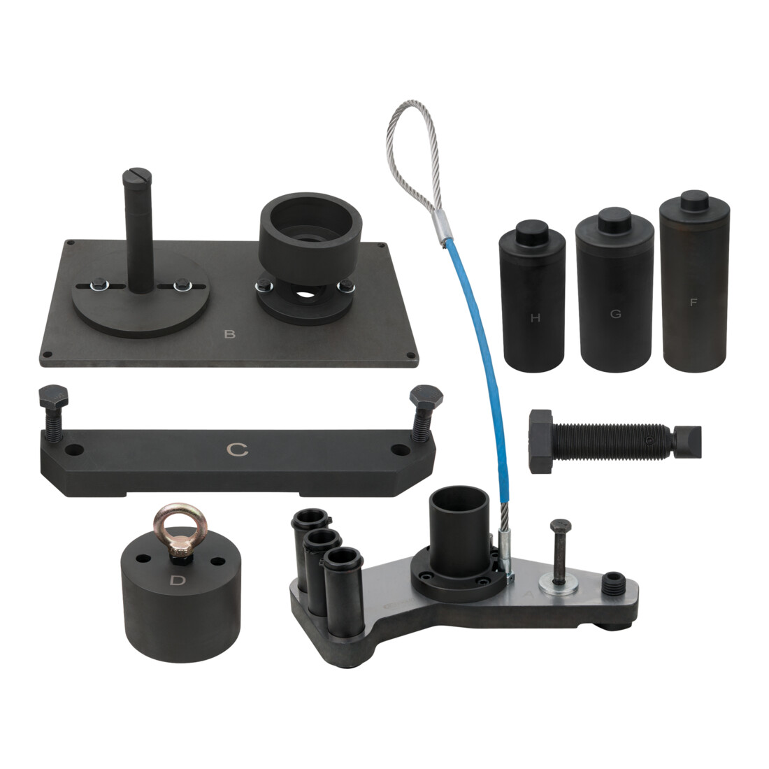 Kit montage/démontage boîte de vitesses pour MAN Mercedes ZF 16S, 8 pcs KS Tools