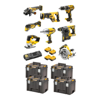 Kit perceuse à percussion sans fil 18V / 5Ah DEWALT DCD 796, DCF 899 HN, DCH 273, DCG 405, DCS 367, DCS 355, DCS 570, DCS 334, DCB 184
