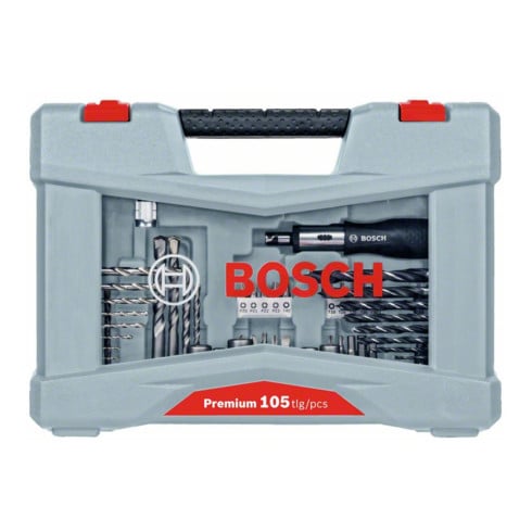 Kit perceuse et visseuse Bosch Premium X-Line, 105 pièces