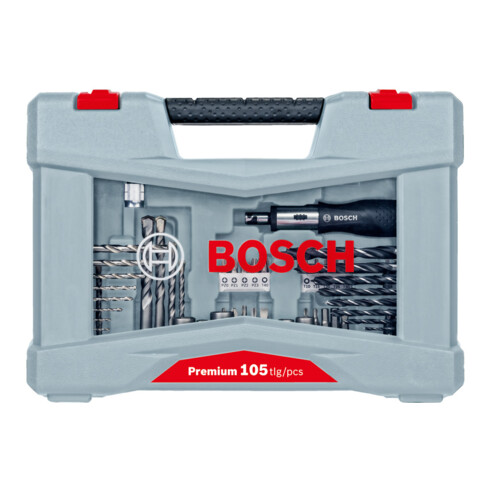 Kit perceuse et visseuse Bosch Premium X-Line, 105 pièces