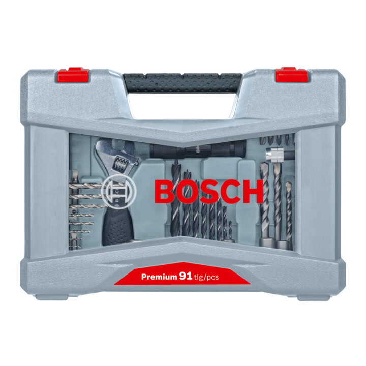 Kit perceuse et visseuse Bosch Premium X-Line, 91 pièces