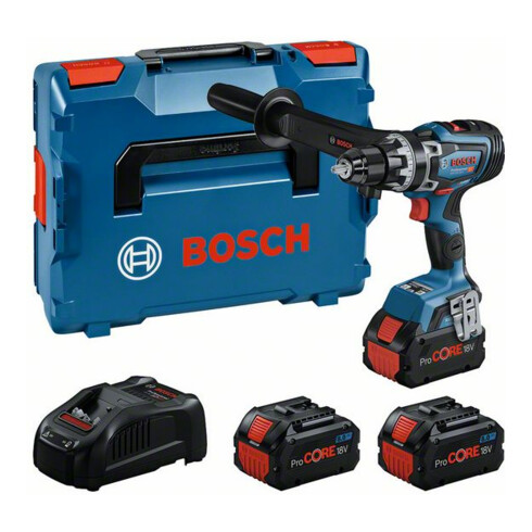 Kit professionnel Bosch : Perceuse-visseuse sans fil GSR 18V-150 C, 3 x ProCORE18V 8.0Ah, L-BOXX
