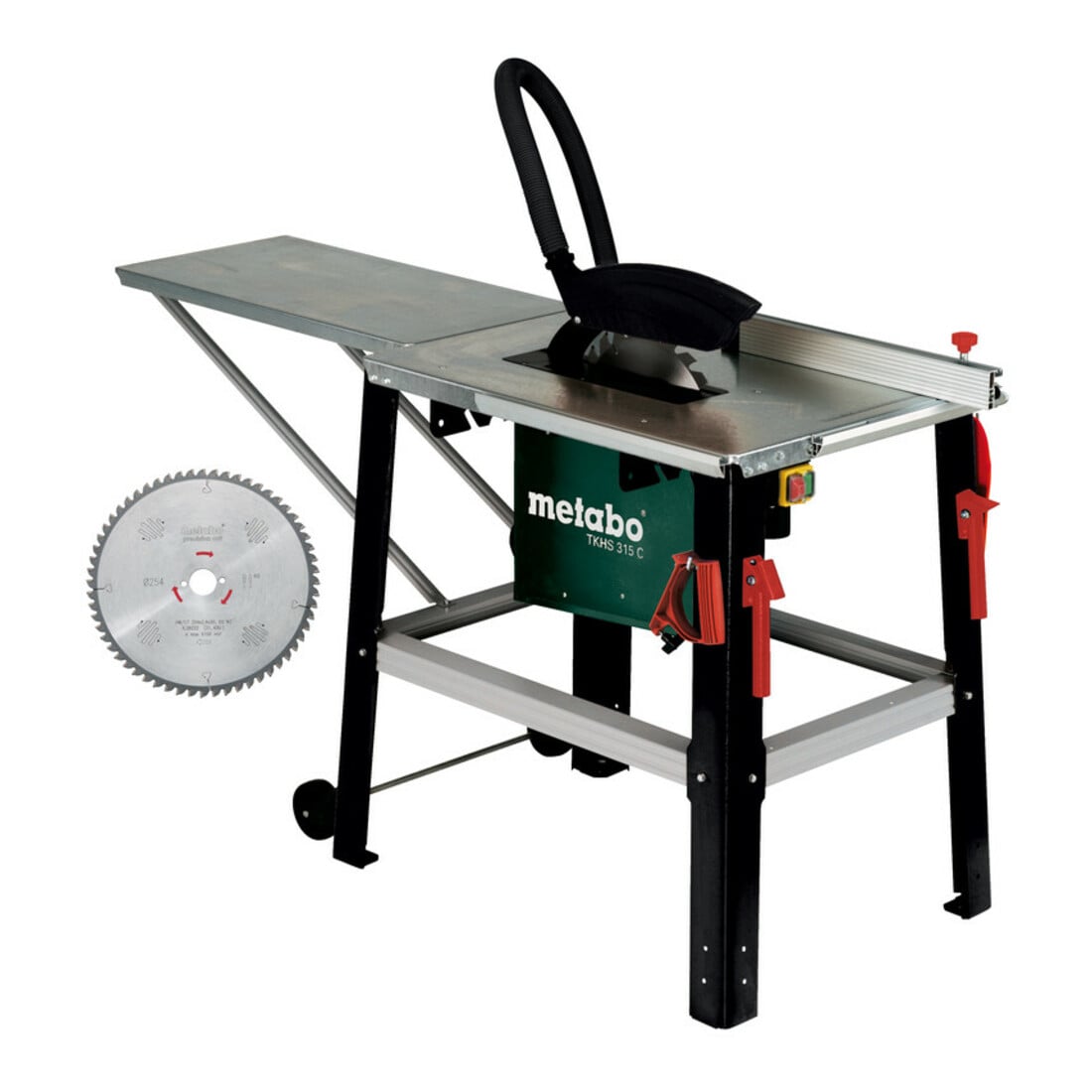 Kit scie circulaire sur table Metabo TKHS 315 C - 2,8 DNB avec lame de scie en métal dur (24 dents), pour courant triphasé ; Carton