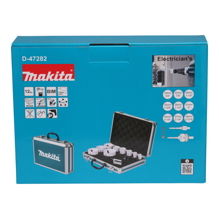 Kit scie cloche Makita BiM 12 pièces (D-47282)