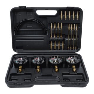 Kit testeur de synchronisation de carburateur avec 4 chronos de synchronisation 26 pièces BGS Do it yourself