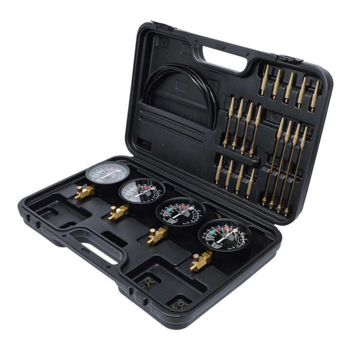 Kit testeur de synchronisation de carburateur avec 4 chronos de synchronisation 26 pièces BGS Do it yourself