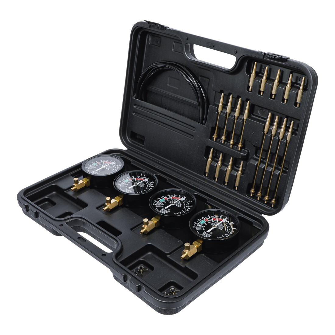 Kit testeur de synchronisation de carburateur avec 4 chronos de synchronisation 26 pièces BGS Do it yourself