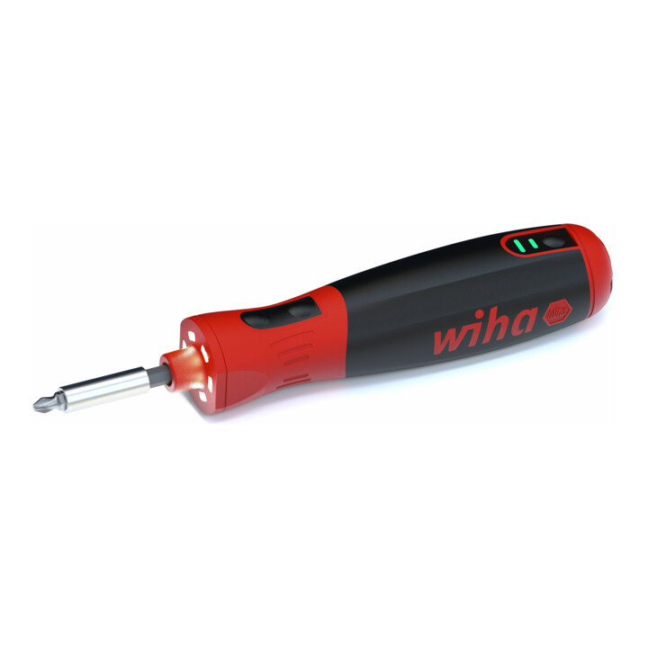 Kit visseuse sans fil Wiha speedE PocketDrive, jeu d’embouts, câble de recharge, boîte de rangement, 31 pcs