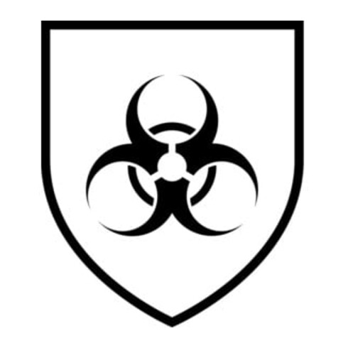 Kittel Kat.III Typ PB6(B) EN13034 EN14126:2003 Gr.L weiß Kragen 5Druckknöpfe