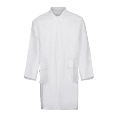 Kittel Kat.III Typ PB6(B) EN13034 EN14126:2003 Gr.XXL weiss Kragen 5Druckknoepfe