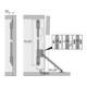 Klappenhalter Klassik D m.Lager LS 3280 D STA vern.L.290mm HETTICH-3