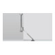 Klappenhalter Klassik D mit Lager L 258 D / 300, links, vernickelt-1