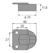 Klappenscharnier Markant 7.1 Zinkdruckguss/Stahl vern.HETTICH-4