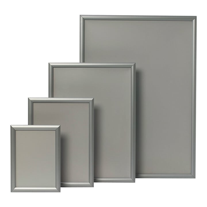 Klappr.Plakatmaß DIN A3 Klemmprofil 24mm silberf.elox.WSM
