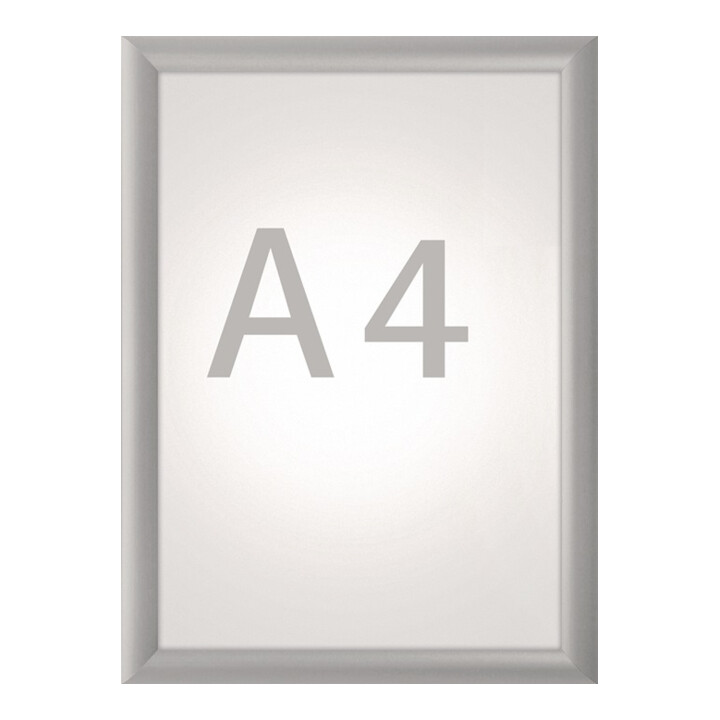 Klappr.Plakatmaß DIN A4 aluminium elox.MAUL
