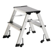 Klapptritt Stufen 2 Plattformhöhe 440mm Alu.fahrbar