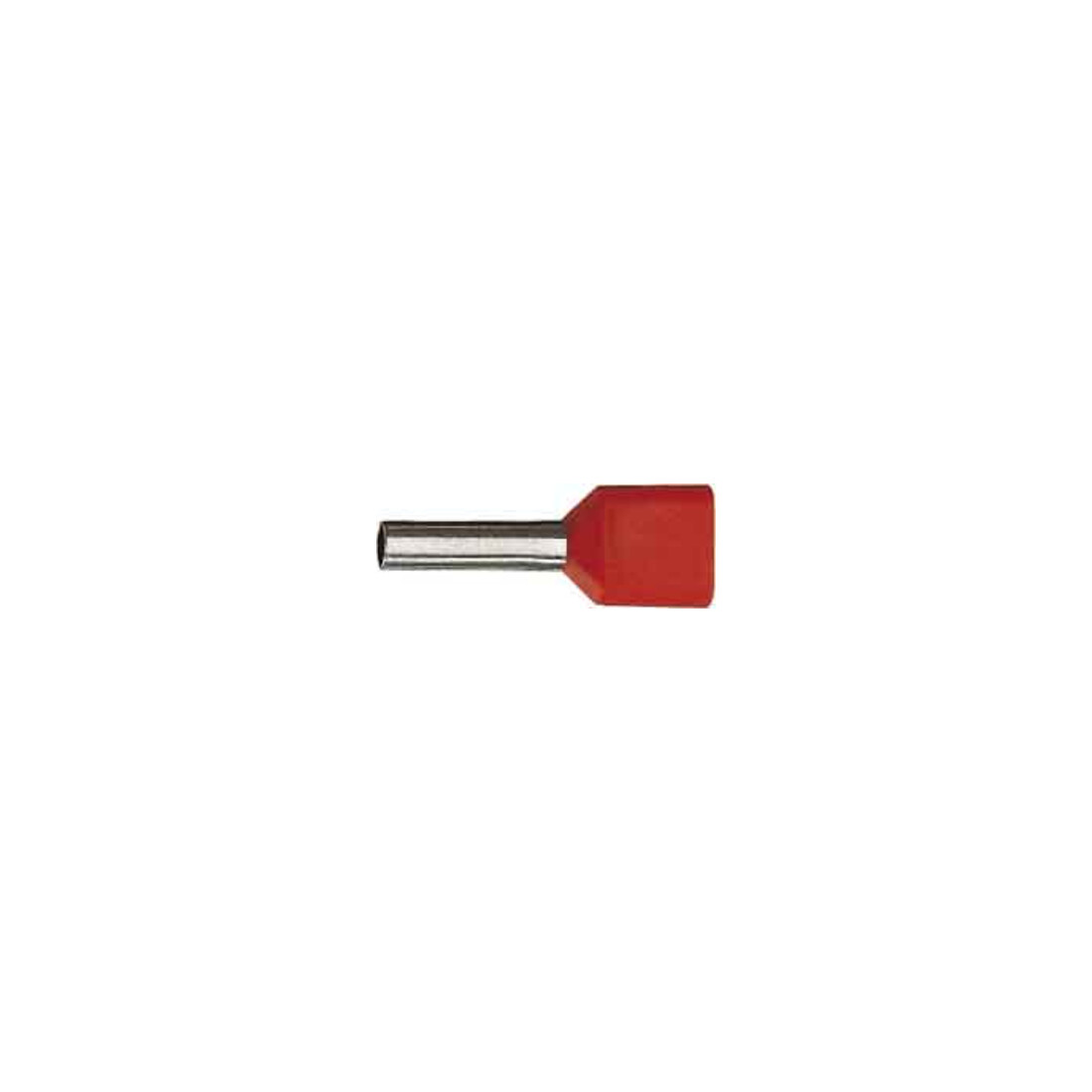 Klauke Aderendhülse 2x1 Länge 18 iso. rot 871/18