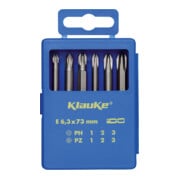 Klauke Bit-Sortiment 6-tlg,6-rund, 73mm KL335-1