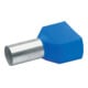 Klauke Cosse à double conducteur 2x16 mm² isolée bleue 877/14