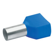 Klauke Cosse à double conducteur 2x16 mm² isolée bleue 877/14-3
