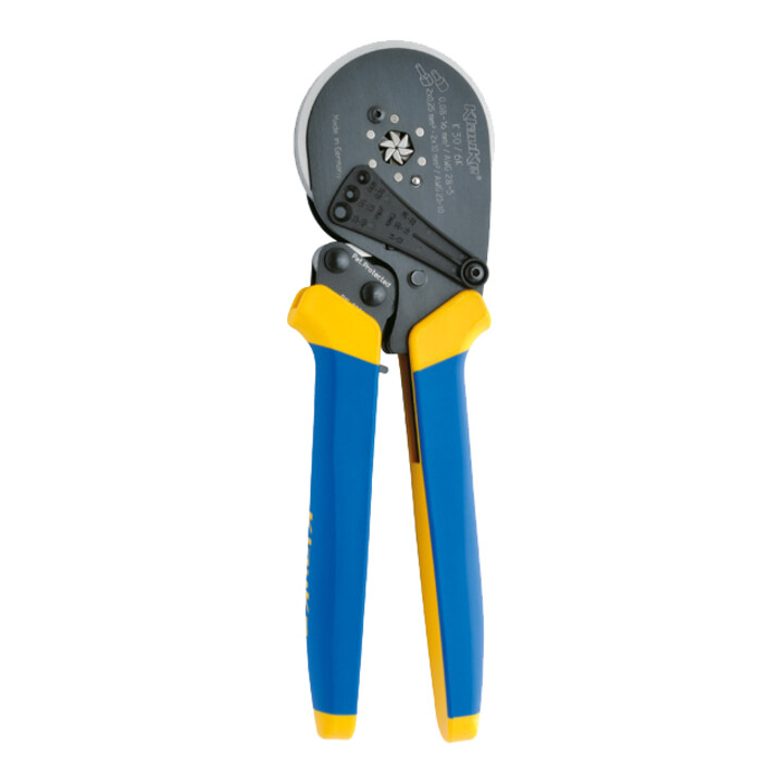 Klauke krimptang. Voor adereindhulzen en tweeling adereindhulzen 0.08 - 16 Mm² zeskant krimpen