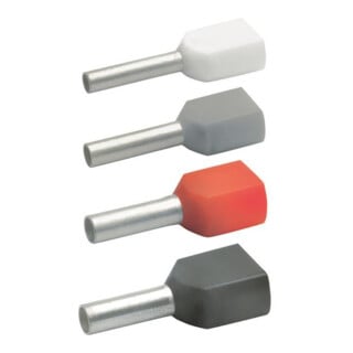 Klauke Manchons pour conducteurs doubles 87614 2x10 mm 14 mm rouge
