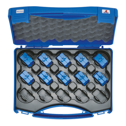 Klauke Presseinsatzset 6-150 mm² blue connection HB 4 im Koffer, Serie 4, 11-teilig