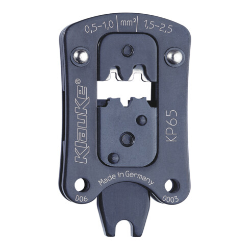 Klauke Presskopf für Flachsteckhülsen 4,8 mm Steckbreite