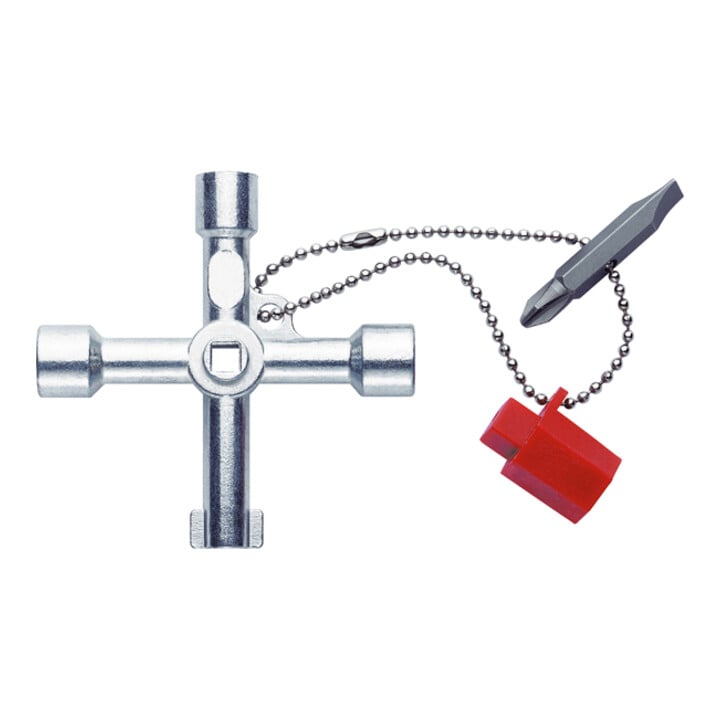 Klauke Schaltschrankschlüssel mit Kette + Adapter KL 500