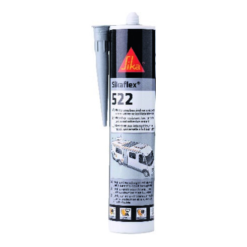 Kleb- u. Dichtstoff Sikaflex®-522 stahlgrau 300ml SIKAFLEX