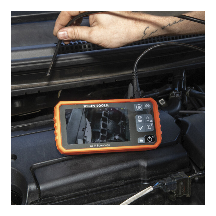 Klein Tools Boreskop Pro 3 m Schwanenhals Dual Kamera 720p 4,3 Zoll Display WLAN