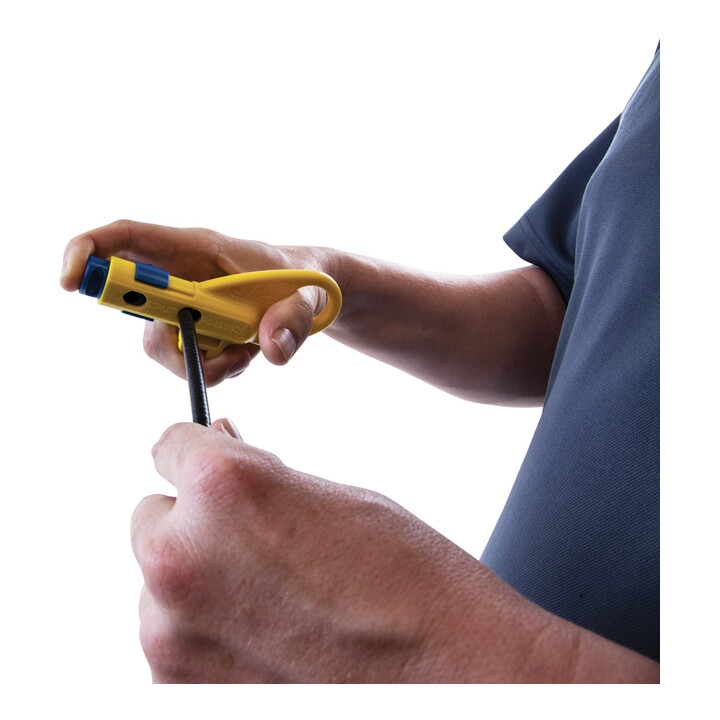Klein Tools Combinatie-afstriptang voor coax- en netwerkkabels RG59 RG6 CAT5e CAT6