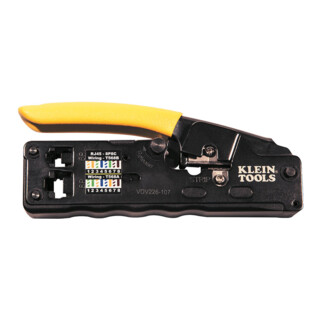 Klein Tools Compacte datacrimp tang met ratel RJ45 RJ11 RJ12