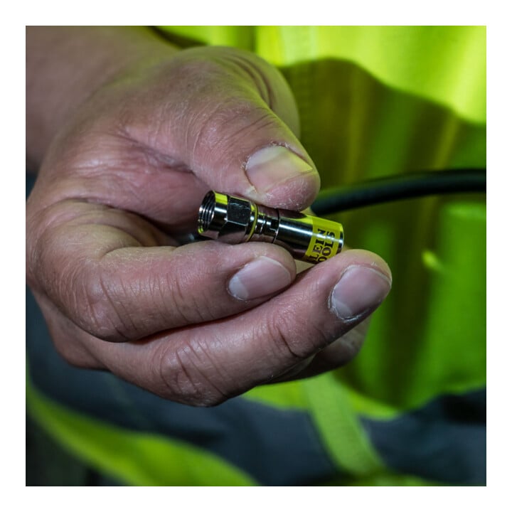 Klein Tools Connecteurs de compression F RG6 RG6Q universels 50 pièces