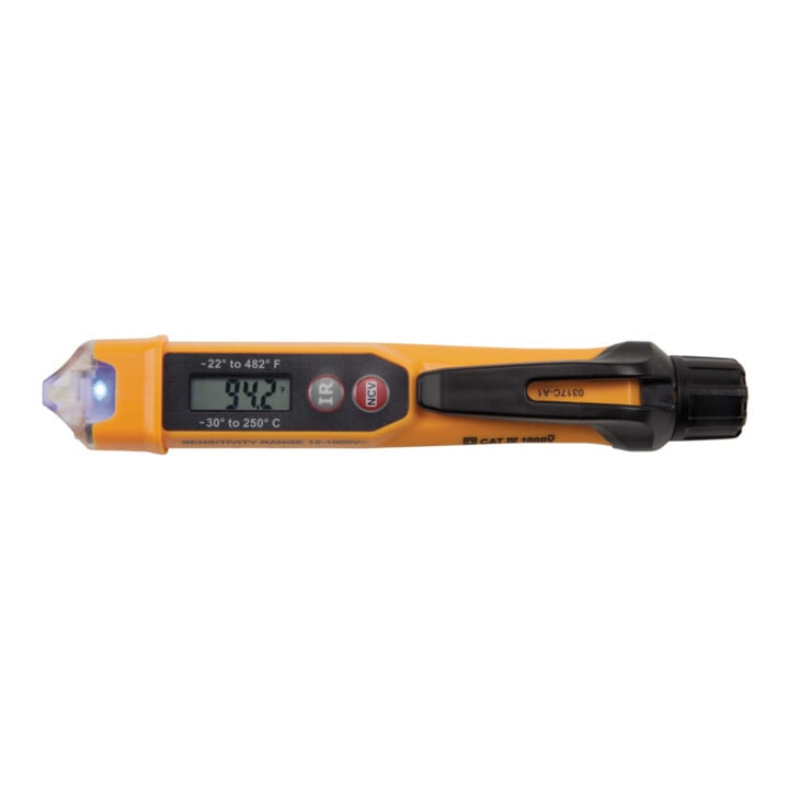 Klein Tools Contactloze spanningsmeter 12 tot 1000 V AC IR thermometer