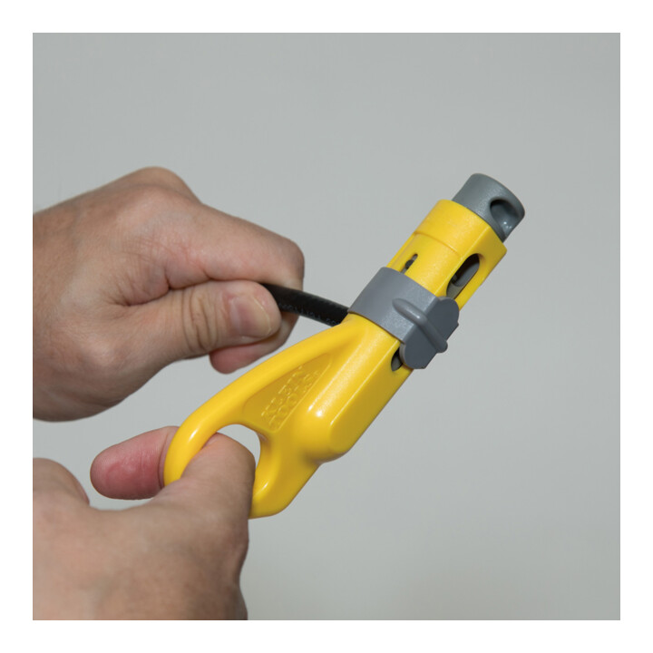 Klein Tools Dénudeur coaxial radial 2 niveaux 13,3 cm RG59 RG6 RG6Q RG7 RG11 2 pièces