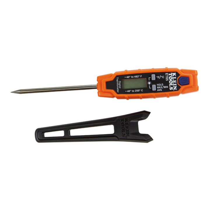 Klein Tools Digitales Taschen Thermometer -40 bis 250 °C Edelstahlfühler