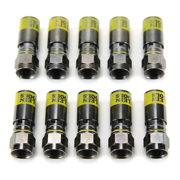 Klein Tools F-Kompressionsstecker RG6 RG6Q Universal 10-teilig
