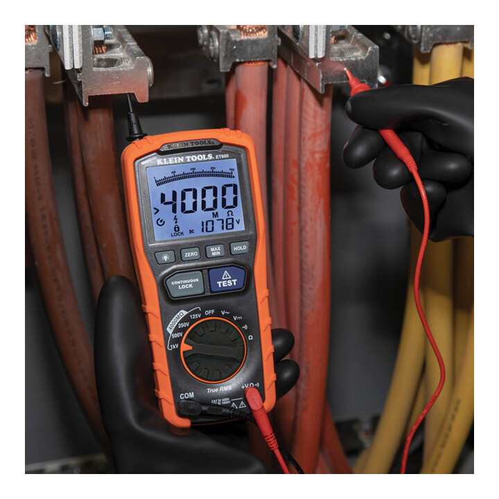Klein Tools Isolationsmessgerät 125 bis 1000 V bis 4000 MΩ CAT IV
