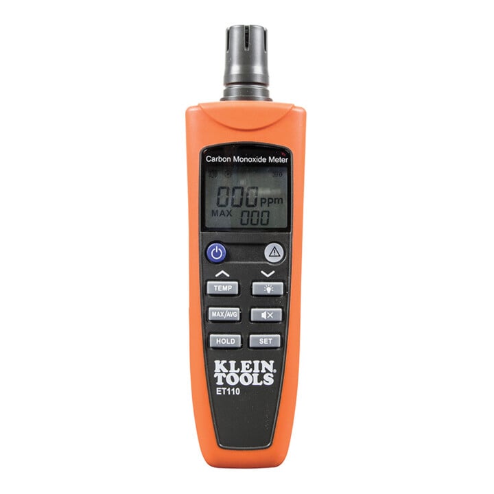 Klein Tools Koolmonoxide Detector CO Meter met Temperatuurmeting