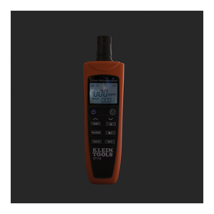 Klein Tools Koolmonoxide Detector CO Meter met Temperatuurmeting