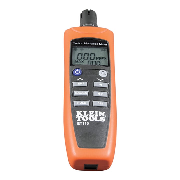 Klein Tools Koolmonoxide Detector CO Meter met Temperatuurmeting